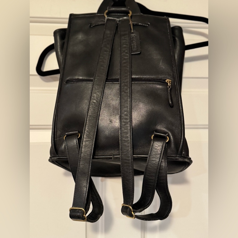 Coach Leather Backpack - Picture 4 of 12